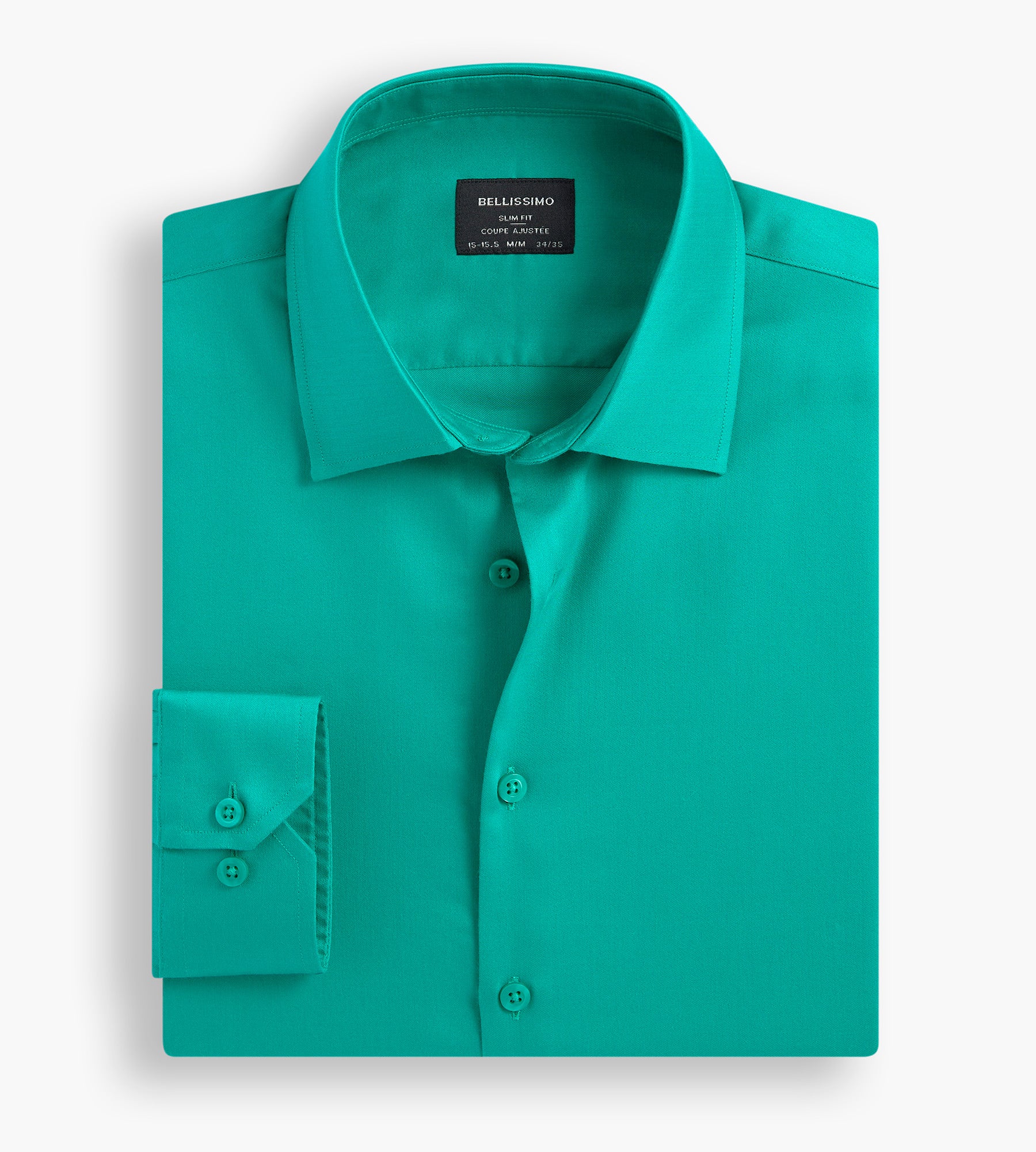 Slim Fit Non-Iron Sateen Dress Shirt