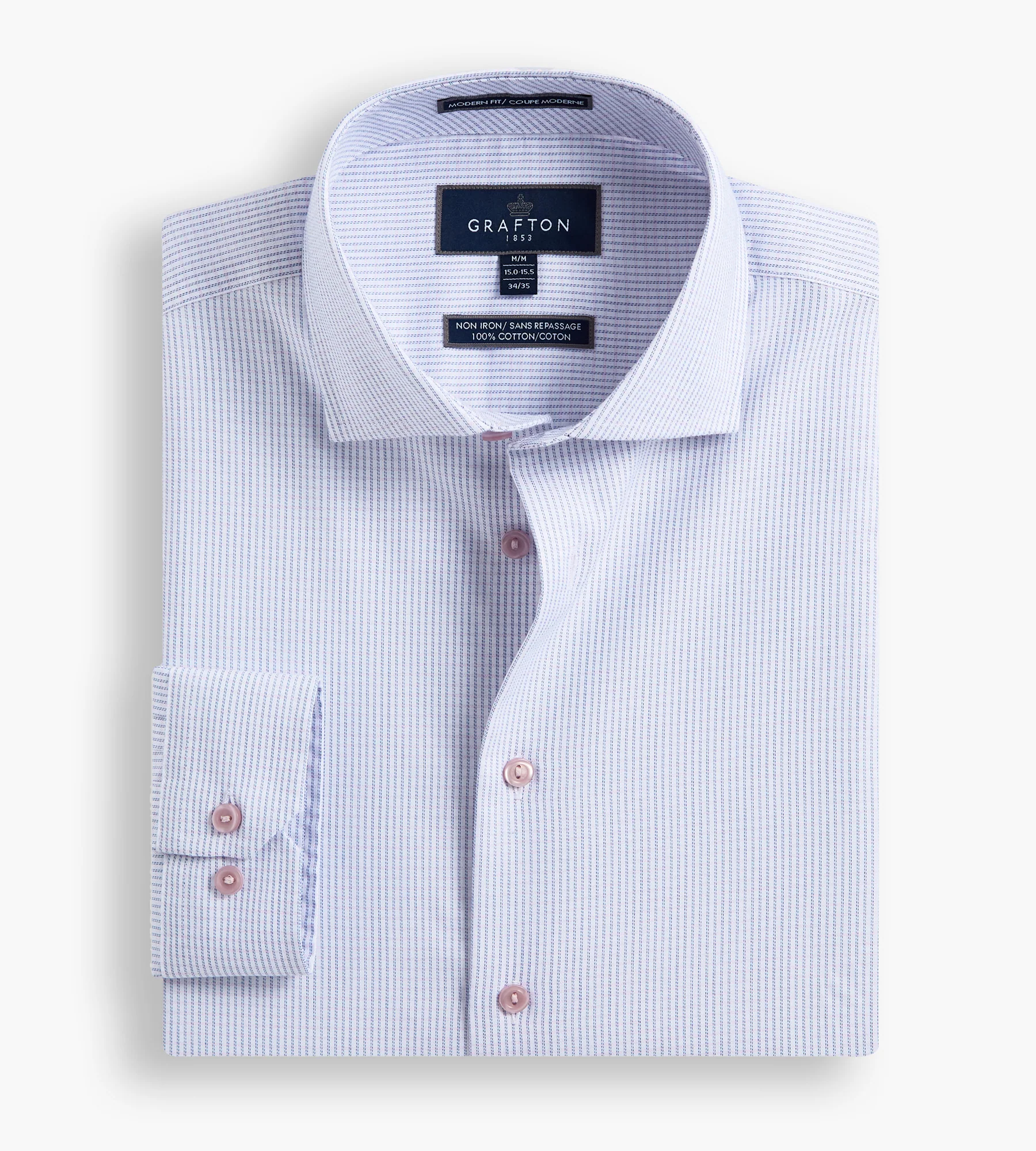 Modern Fit Geo Print Jacquard Dress Shirt