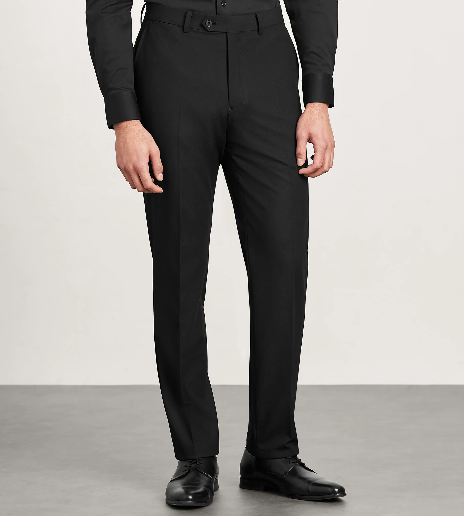 Modern Fit 360° Stretch Black Suit Separate Pants