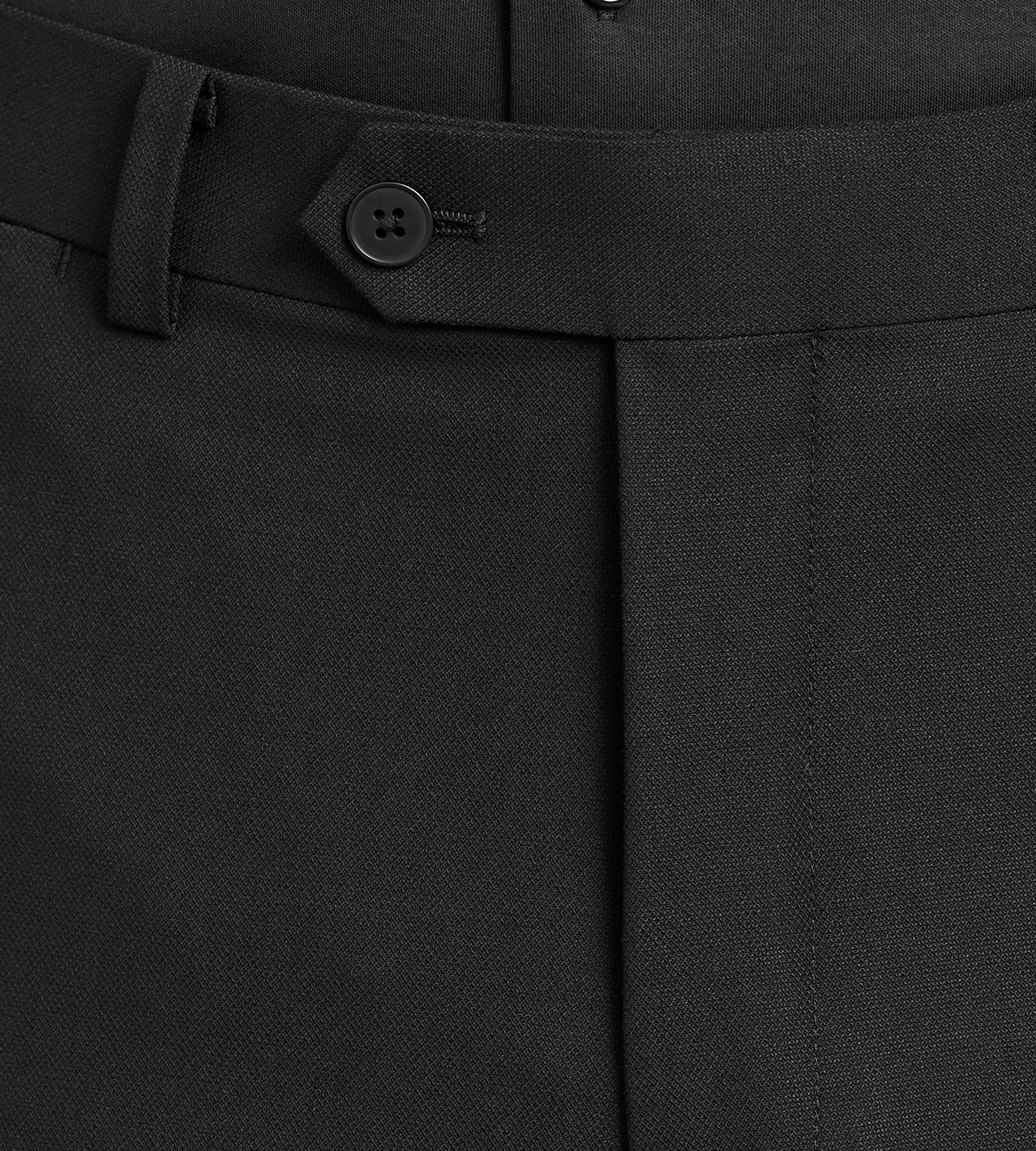 Modern Fit 360° Stretch Black Suit Separate Pants