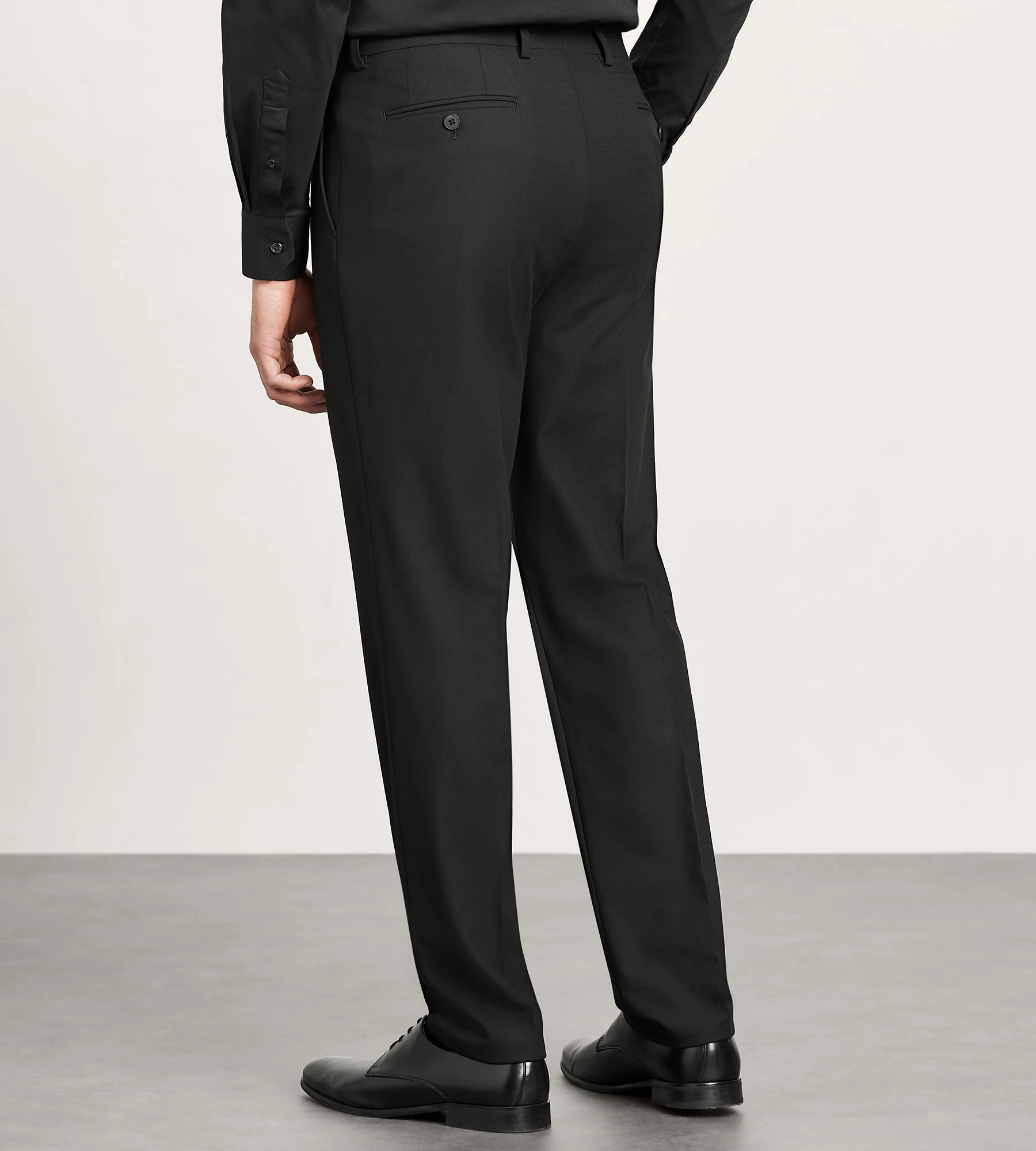 Modern Fit 360° Stretch Black Suit Separate Pants