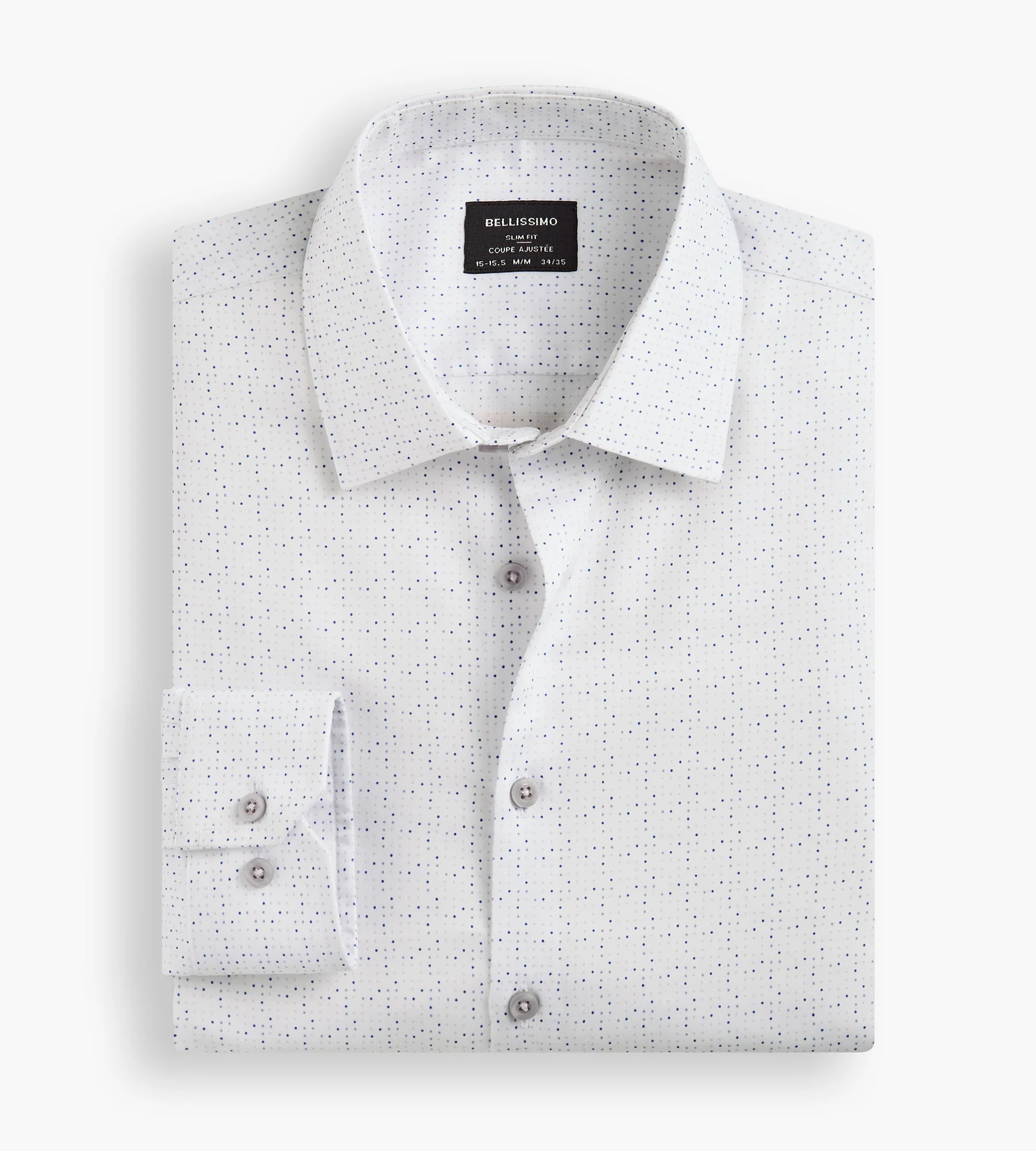 Slim Fit Non- Iron Stretch Sateen Dress Shirt