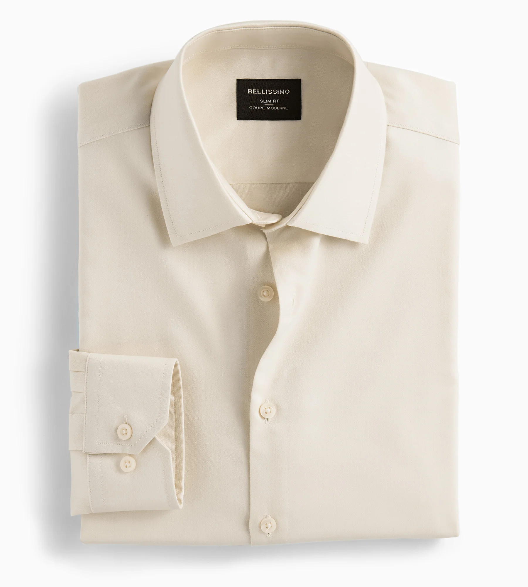 Slim Fit Non-Iron Sateen Dress Shirt