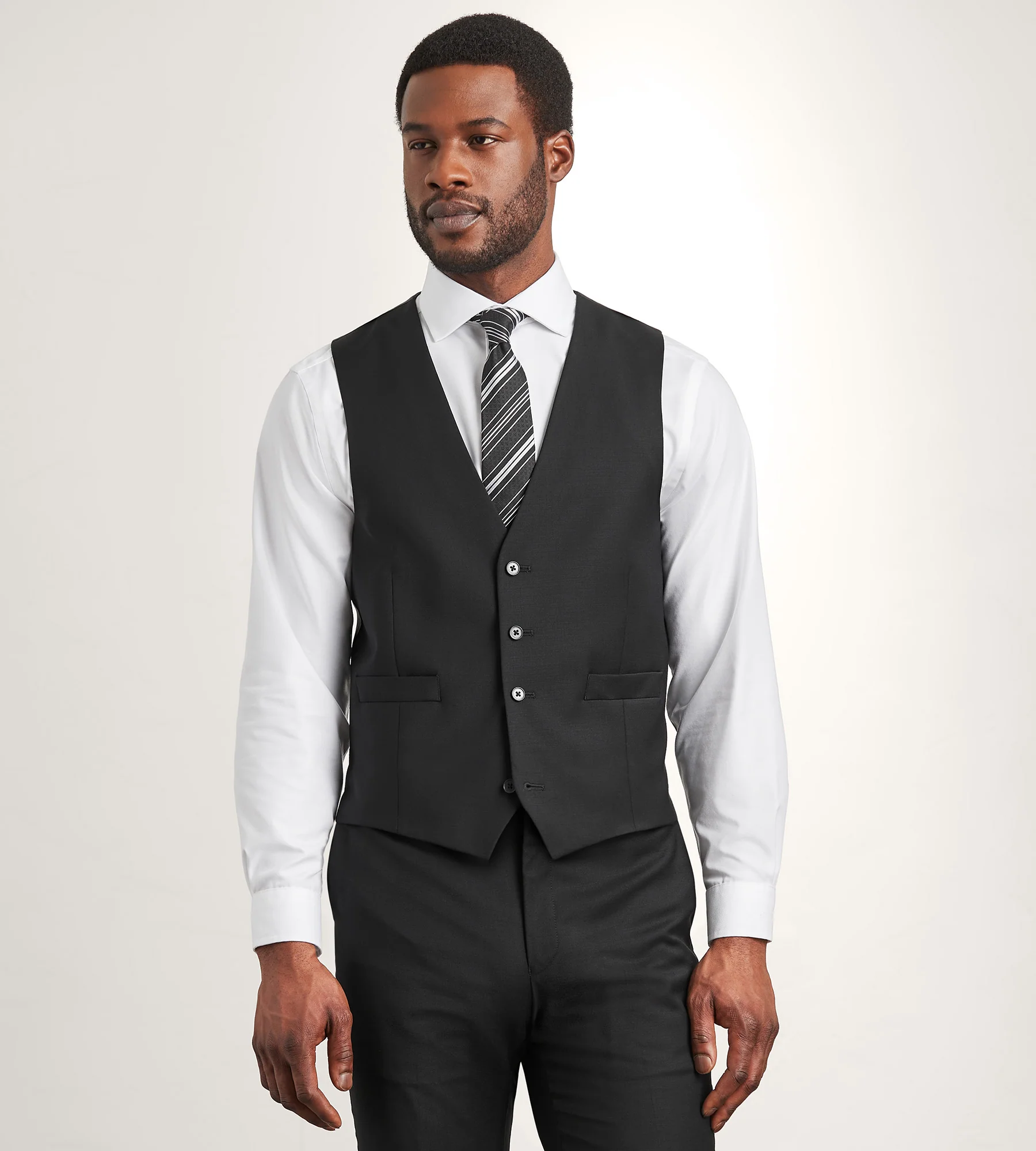 Modern Fit Wool Suit Vest