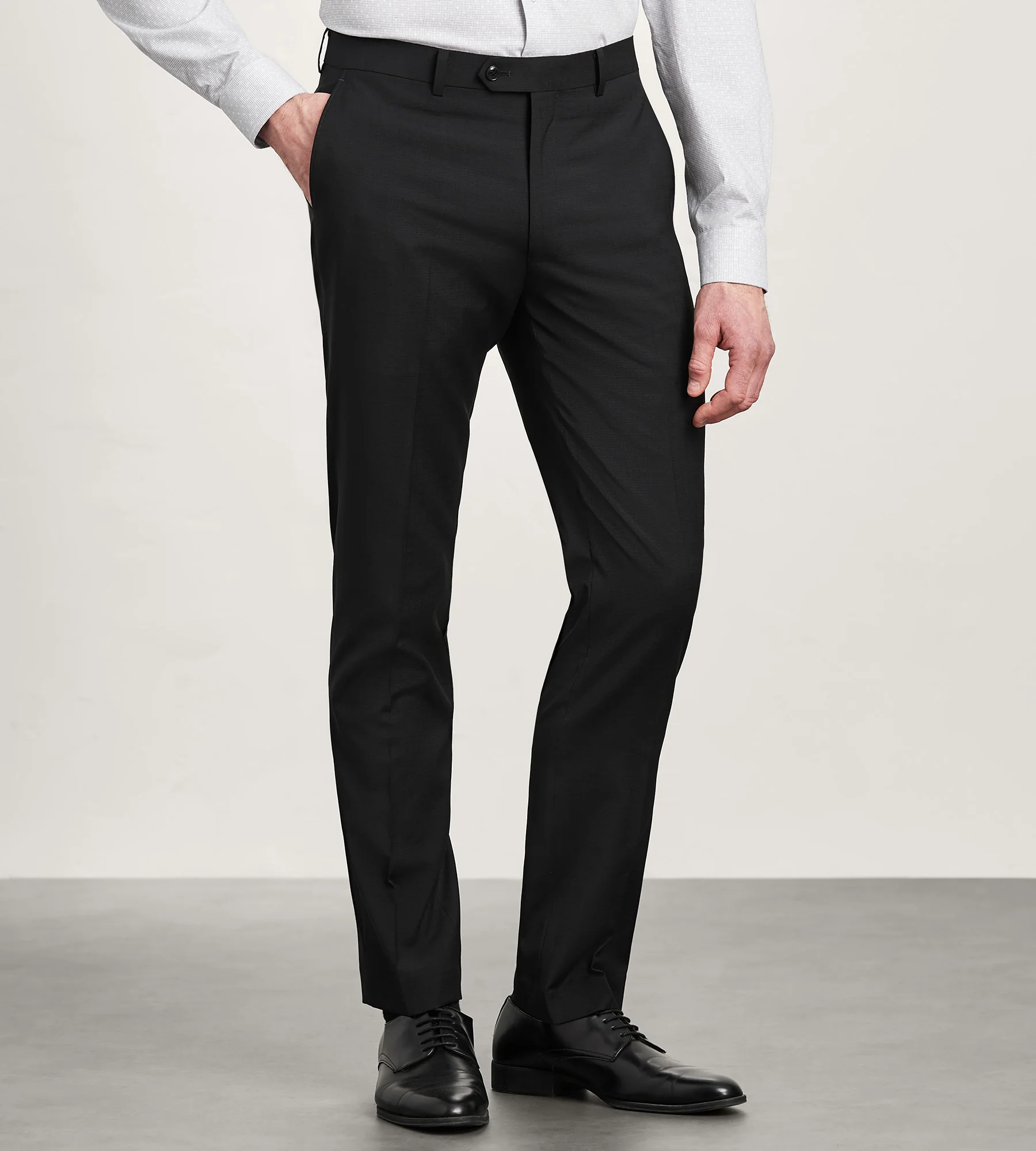 Slim Fit Black Neat Suit Pants