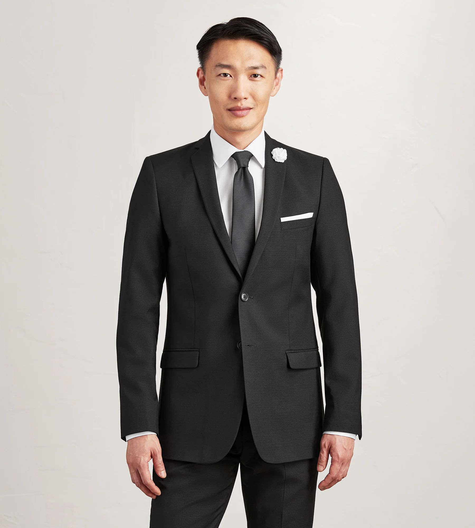 Slim Fit Solid Suit