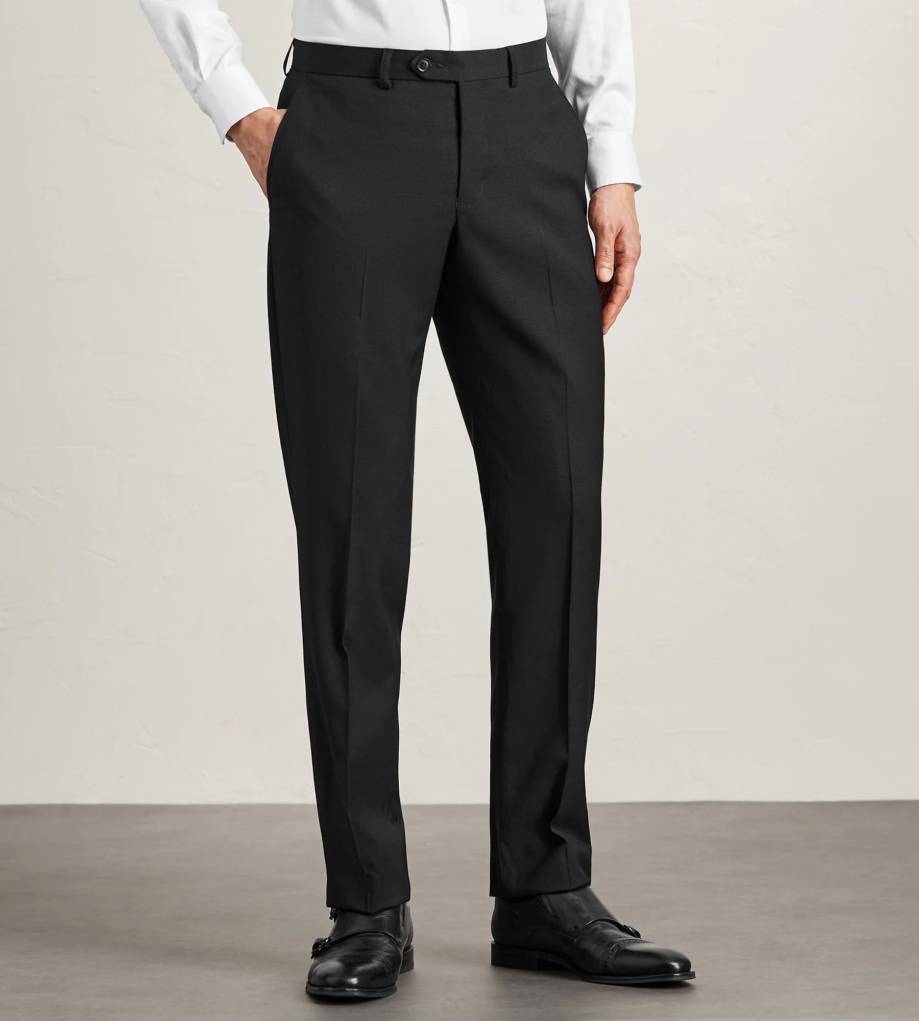 Slim Fit Solid Suit Pants