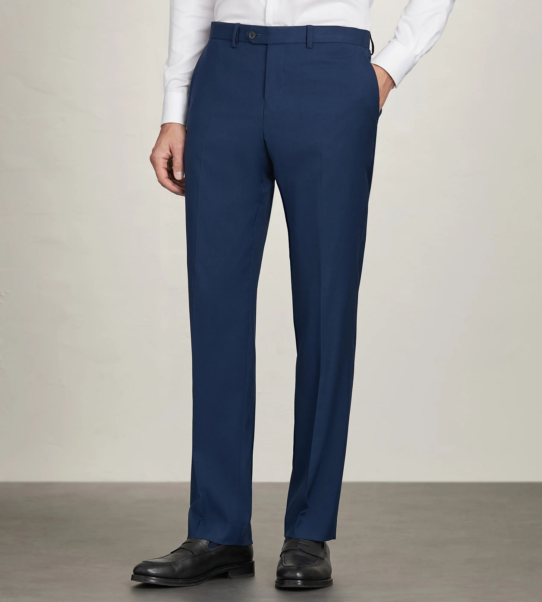 Slim Fit Solid Suit Pants
